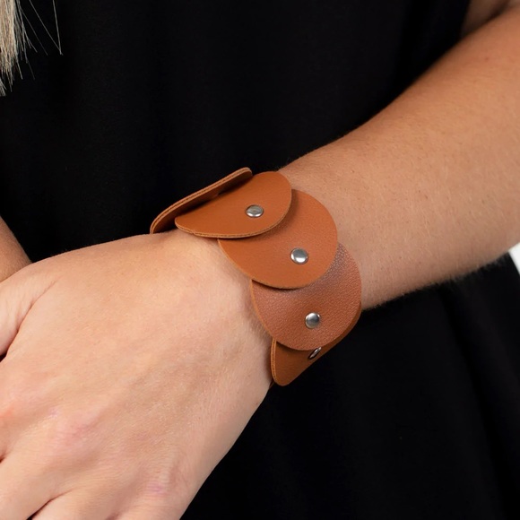 Rhapsodic Roundup Brown Bracelet - Picture 2 of 2